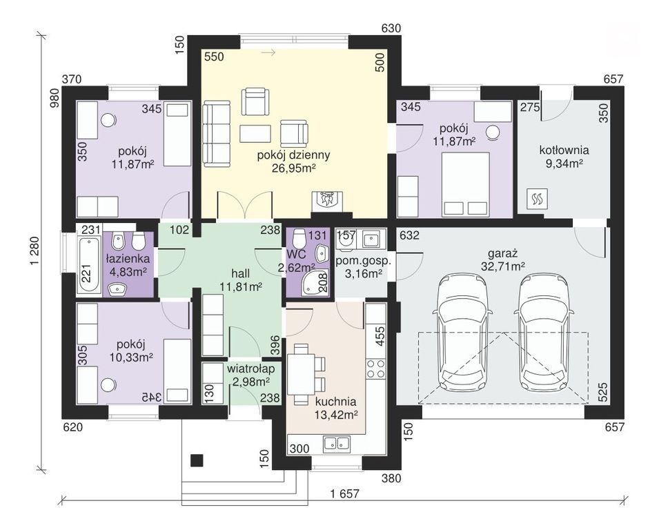 Białe Błota Działka 1816m2 + Dom 96m2 Stan Surowy