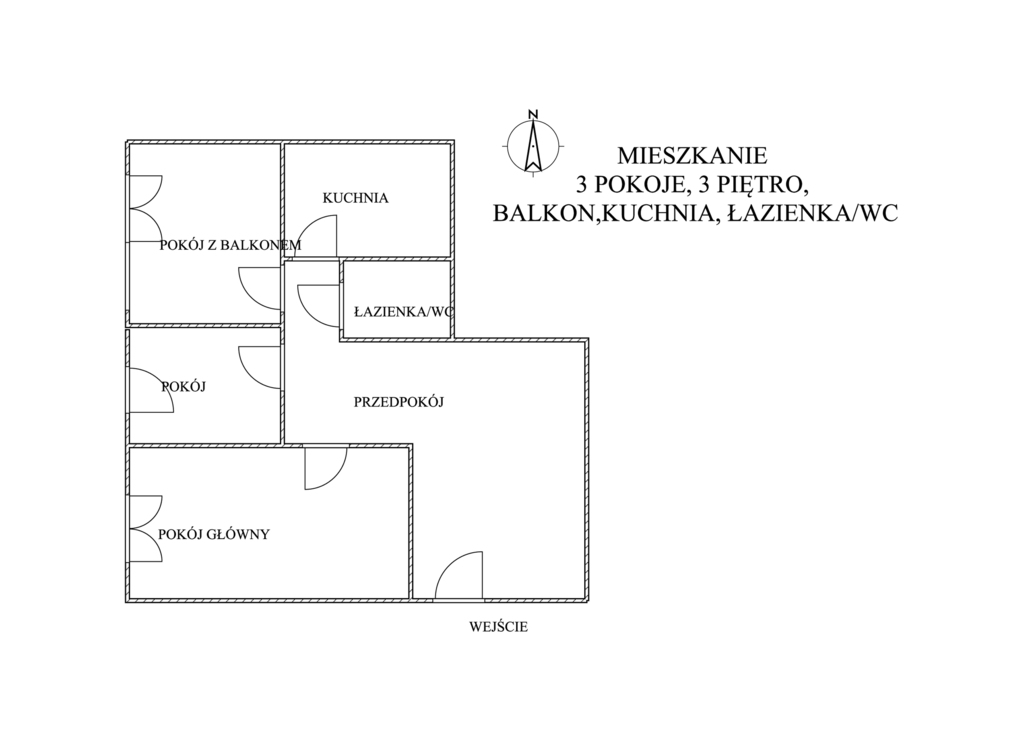 Mieszkanie świdnik Centrum 52 M2, 3 Pok 3 Piętro