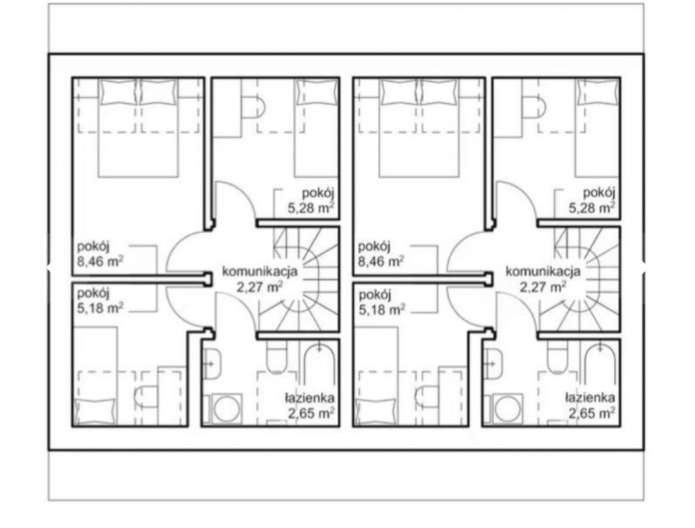 Nowoczesny Dom Bliźniak W żninie – 72m2